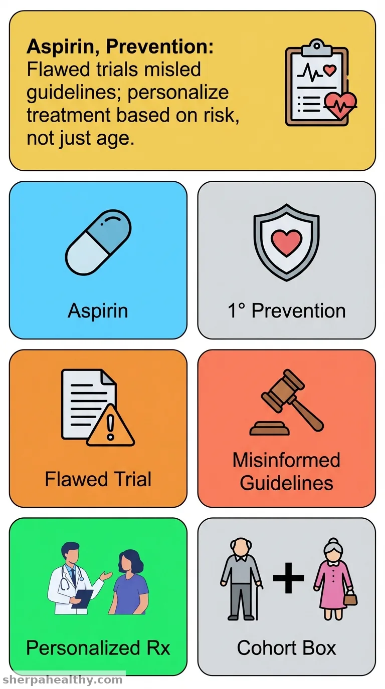 Aspirin in primary prevention: Undue reliance on an uninformative trial led to misinformed clinical guidelines.