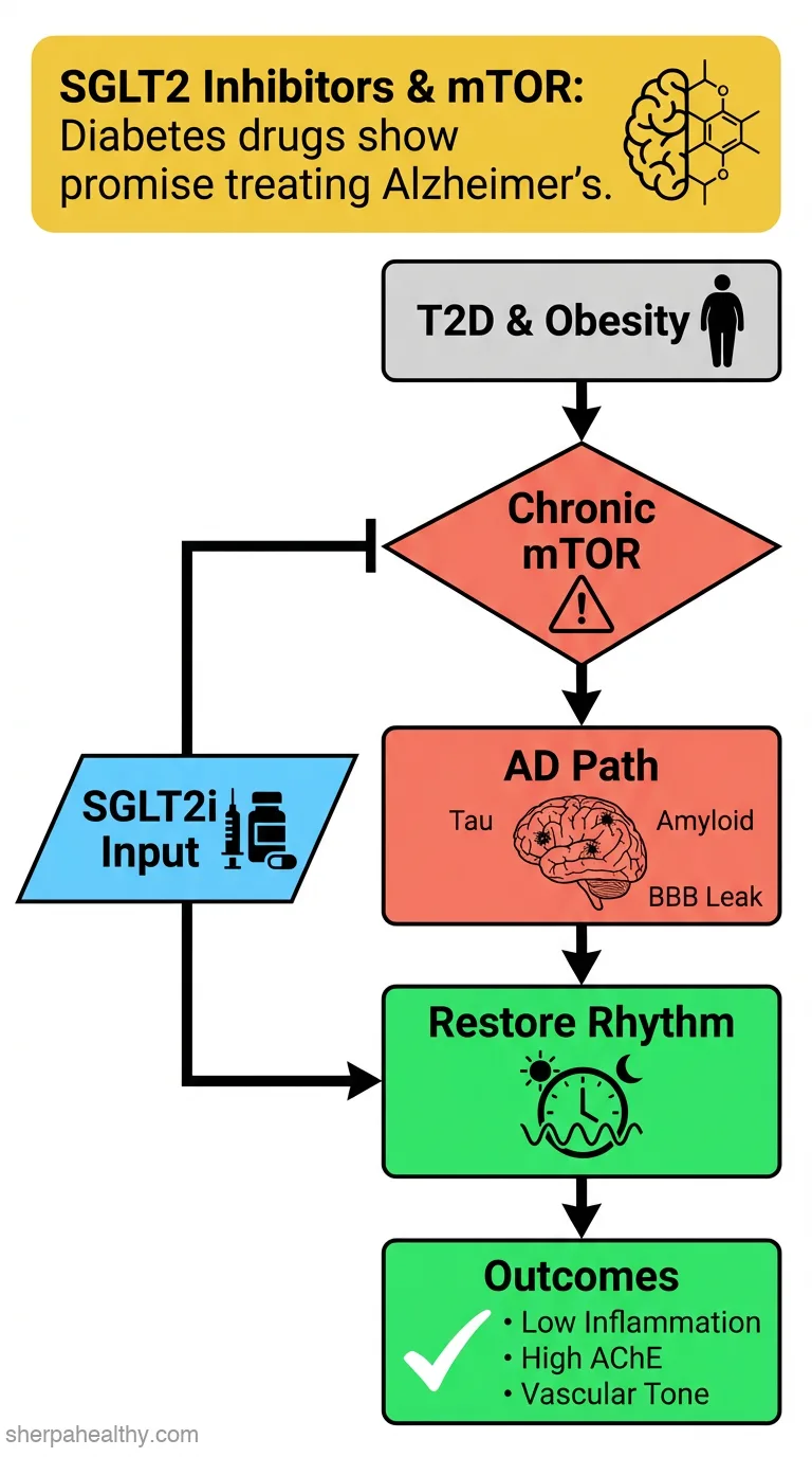 Unveiling the mTOR pathway modulation by SGLT2 inhibitors: a novel approach to Alzheimer's disease in type 2 diabetes.