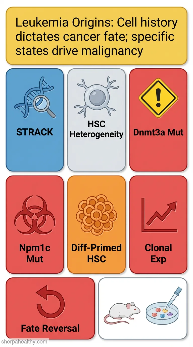Pre-existing stem cell heterogeneity dictates clonal responses to the acquisition of leukemic driver mutations.