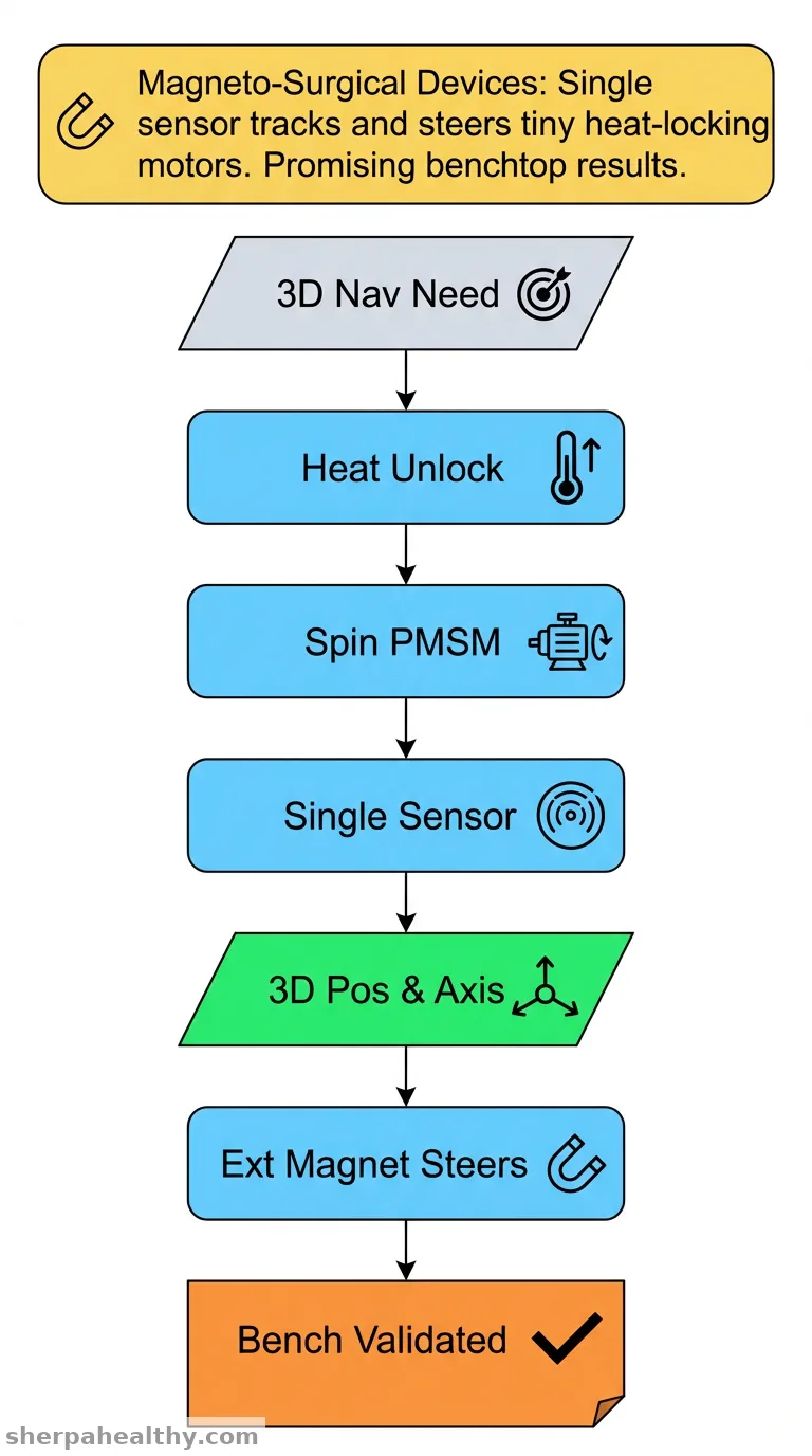 Magnetic localization and manipulation of locking synchronous motors.