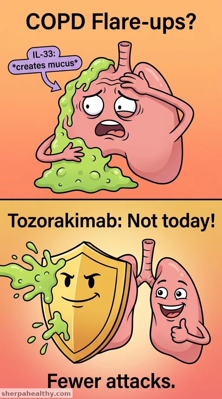 Tozorakimab Reduces COPD Exacerbations in Phase 3 MIRANDA Trial