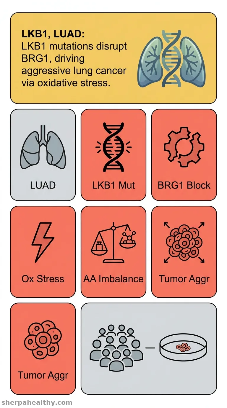 Transcriptional regulation by LKB1 in lung adenocarcinomas: Exploring oxidative stress, neuroglial and amino acid signatures.