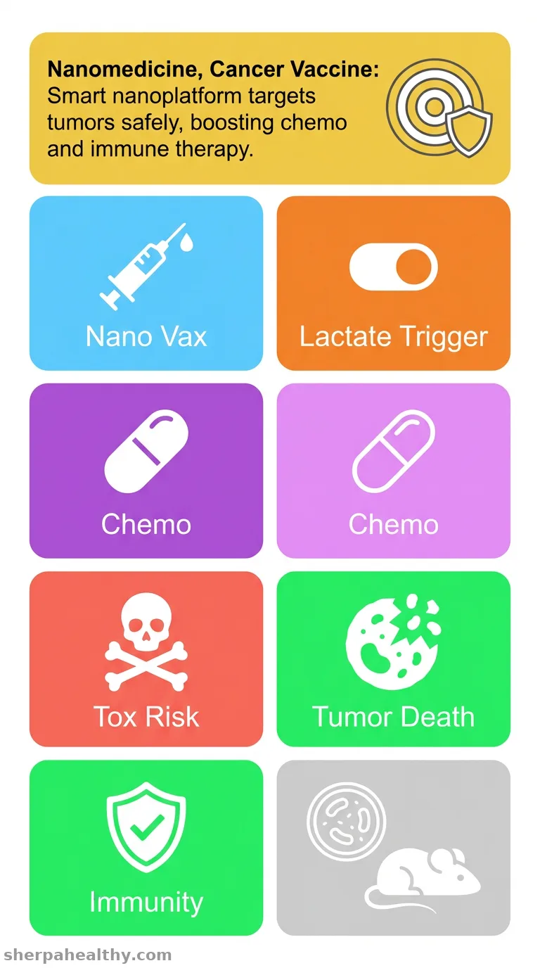 VaccineIntegrated Nanoplatform for Lactate-Activatable Chemo/Chemodynamic Therapy and Multiple Immune Regulations of Tumor.