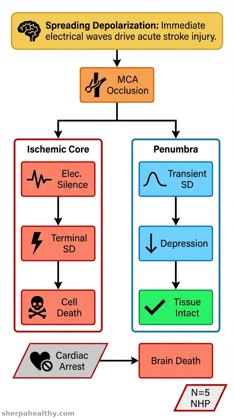 Acute-Phase Recording of the Spreading Depolarization Continuum in Aged Nonhuman Primates During Focal Ischemic Stroke.