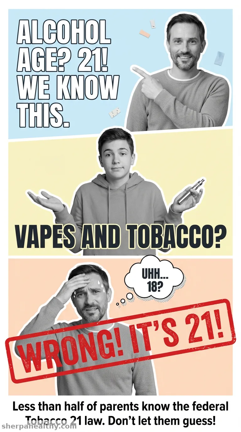 Parents of Children, Teens Unaware of Minimum Legal Age for Tobacco