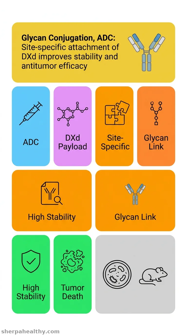 Site-Specific Glycan Conjugation Improves Stability and Efficacy of an Antibody-Drug Conjugates Bearing DXd as a Cytotoxic Payload.