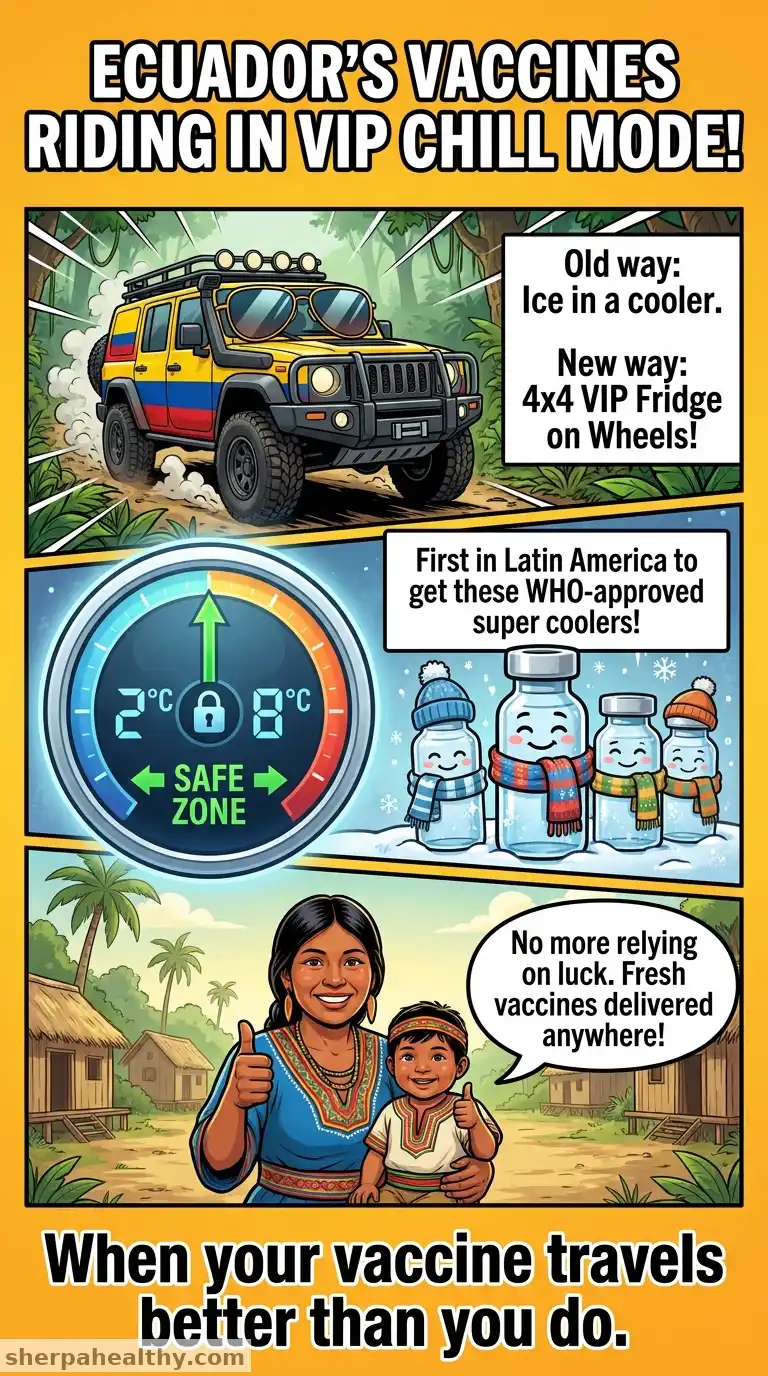 Ecuador, first country in Latin America and the Caribbean to acquire mobile cold-chain vehicles for vaccines through PAHO