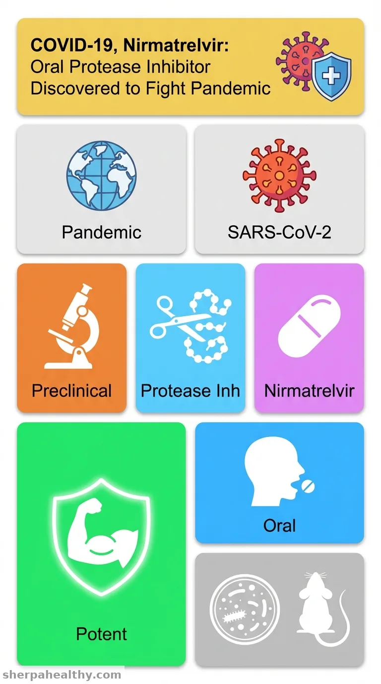 Discovery of Nirmatrelvir (PF-07321332): A Potent, Orally Active Inhibitor of the Severe Acute Respiratory Syndrome Coronavirus 2 (SARS CoV-2) Main Protease.