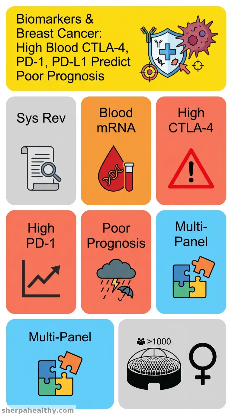 Blood expression of CTLA-4, PD-1, and PD-L1 as potential prognostic and diagnostic markers for breast cancer: a systematic review.