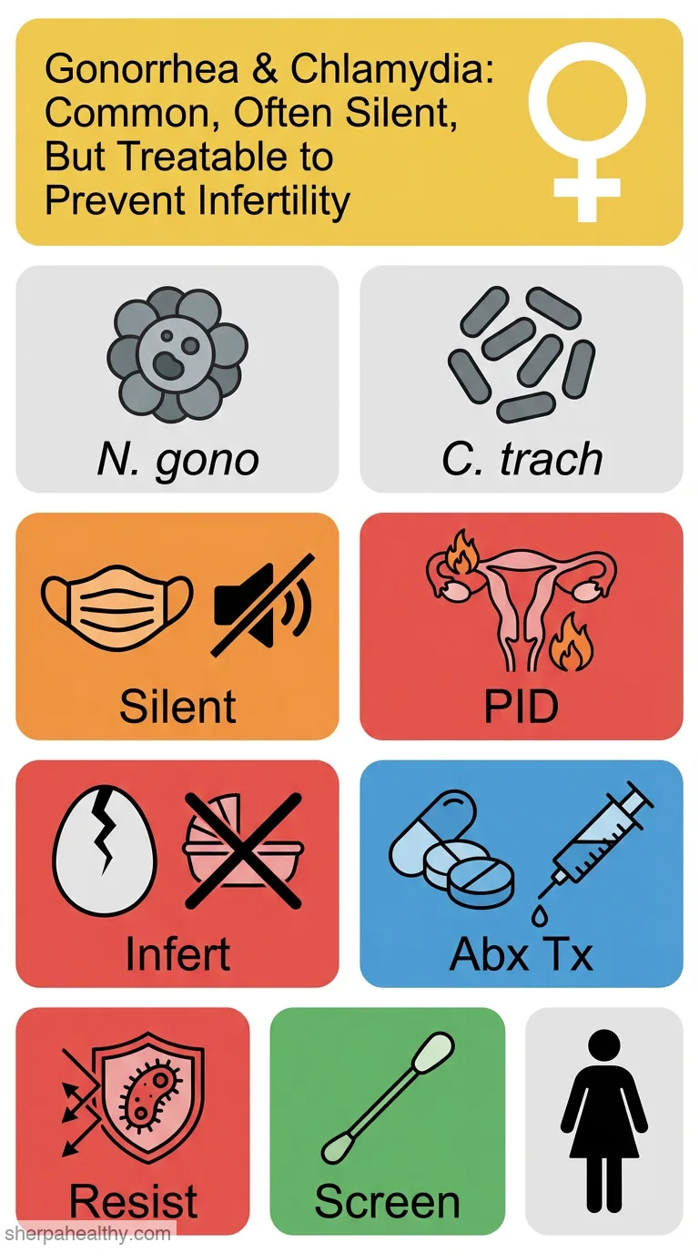 Gonorrhea and Chlamydia Infections in Women.
