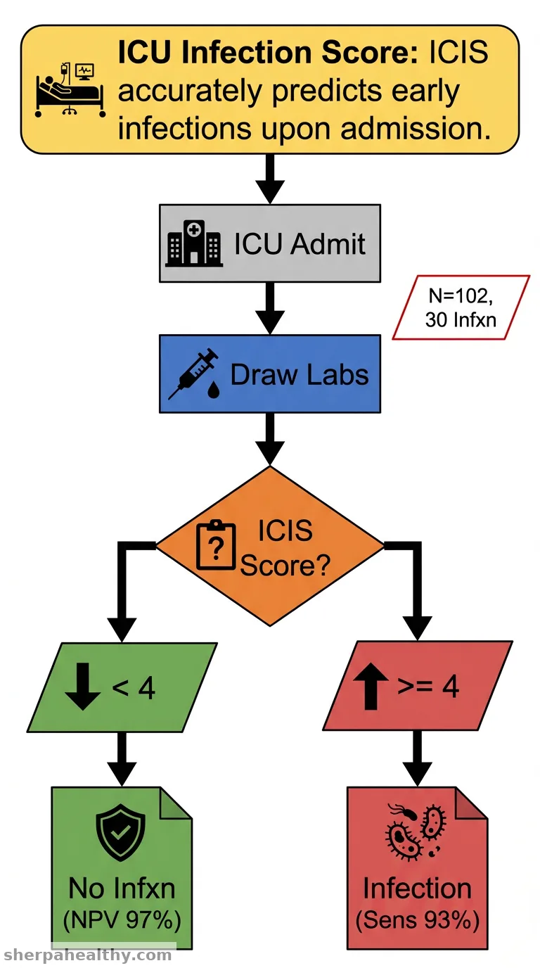 Intensive Care Infection Score (ICIS) is an Early Marker for Infection in Time of Admission to Intensive Care Units.