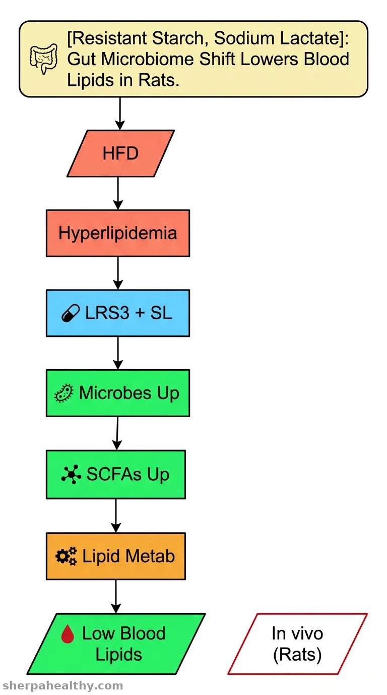 Synergistic regulation of colon microflora and metabolic environment by resistant starch and sodium lactate in hyperlipidemic rats.