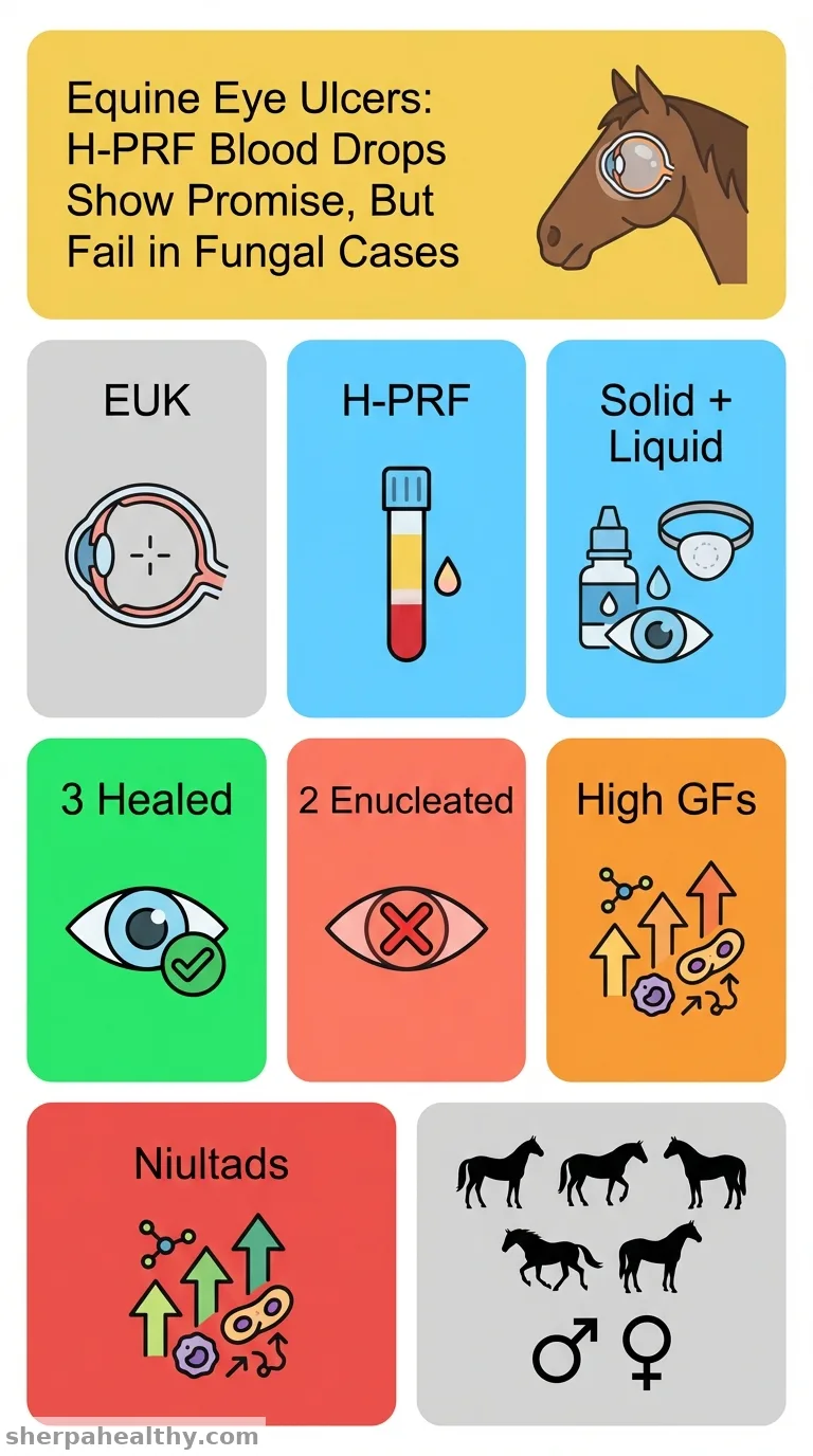 Methodology of easy-to-use horizontally centrifuged platelet-rich fibrin as a topical treatment for equine ulcerative keratitis in 5 horses.