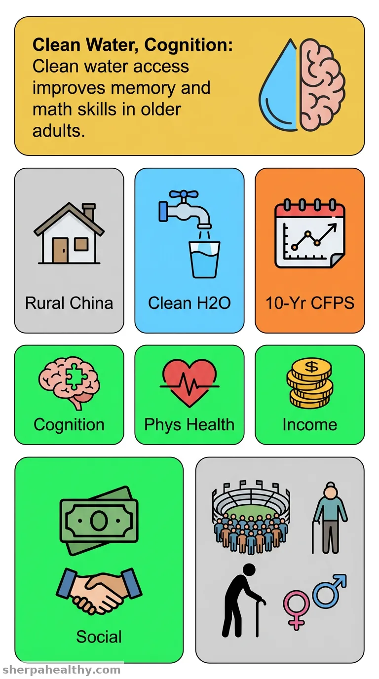 The Impact of Clean Water Access on Older Adults' Cognitive Function: A Quasi-Experiment in Rural China.