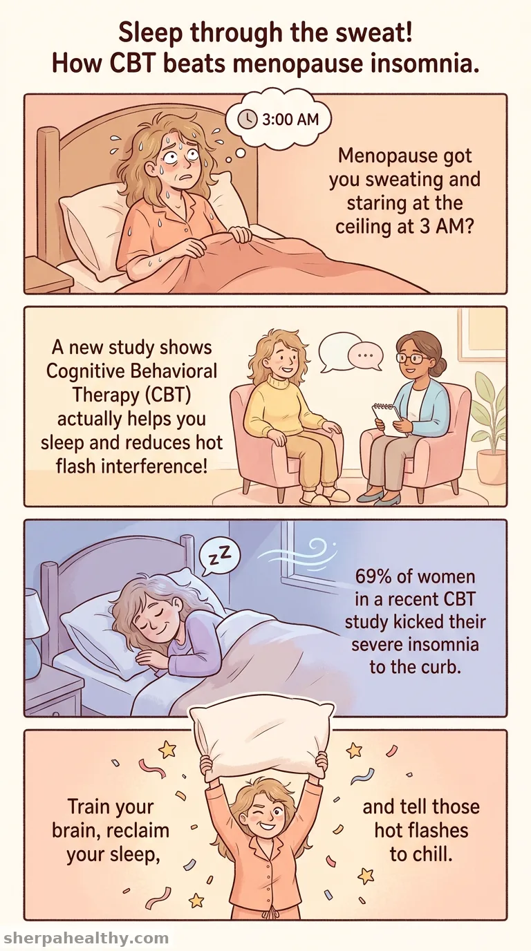 Cognitive behavioral therapy may improve insomnia, hot flashes during menopause