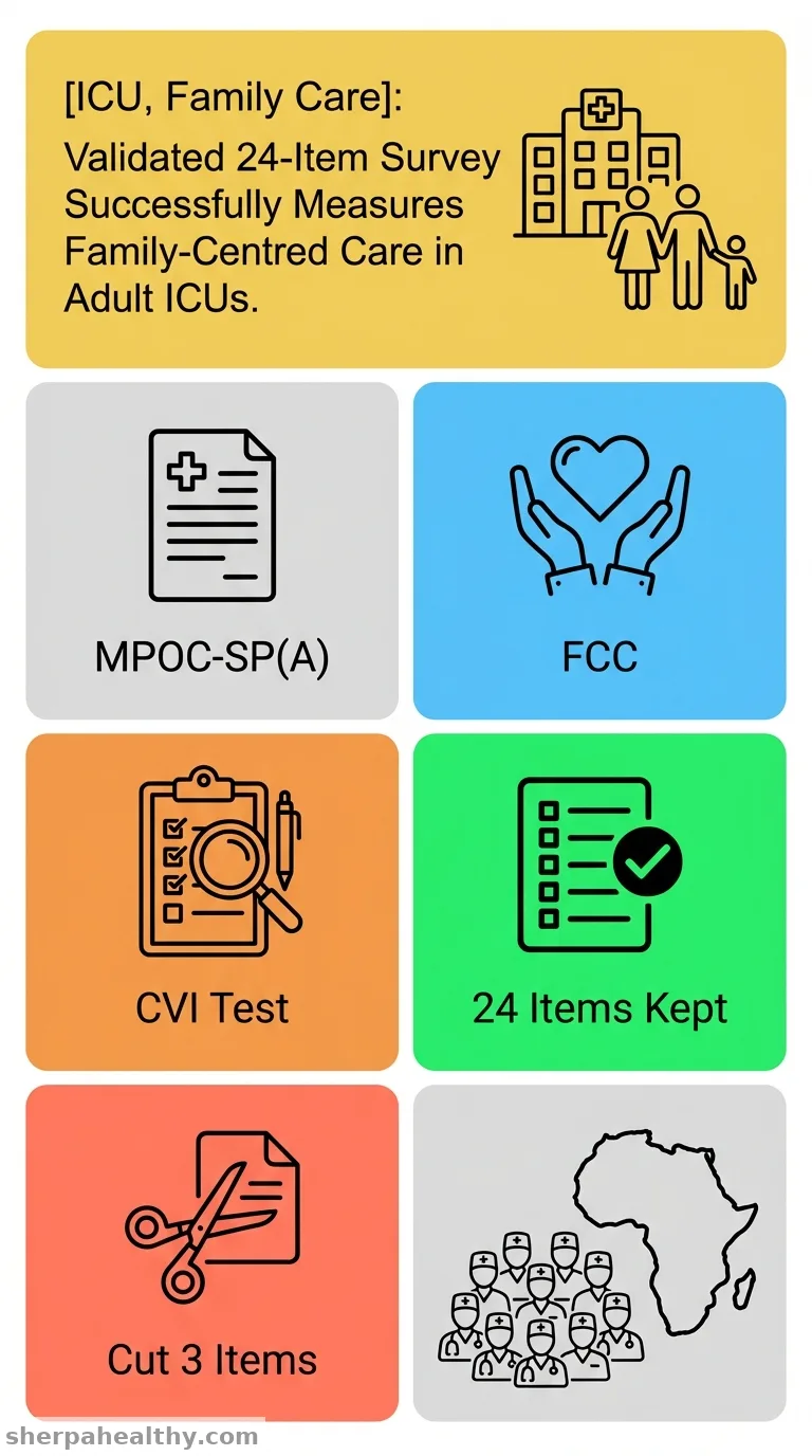 Validating the Measure of Processes of Care for Service Providers (MPOC-SP(A)) tool in adult intensive care units.