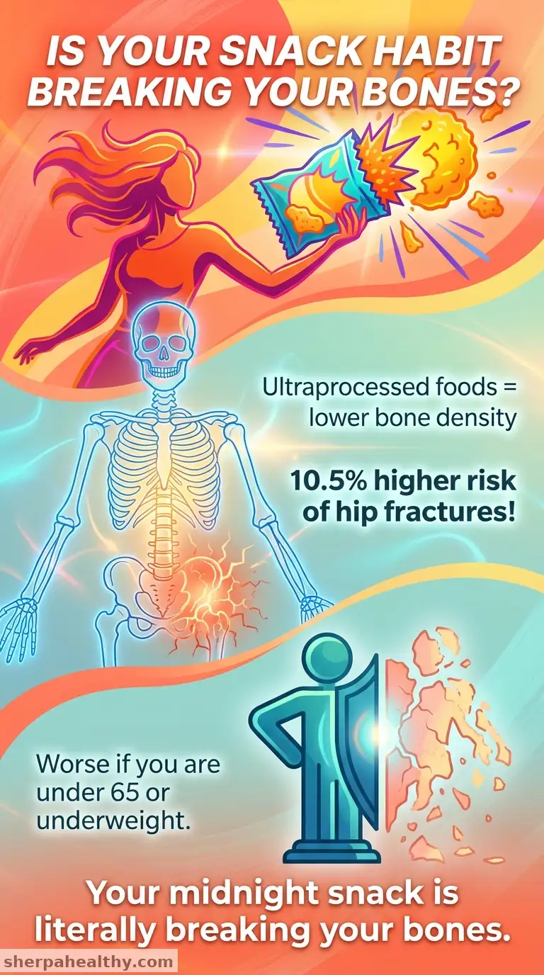 Higher Ultraprocessed Food Intake Linked to Lower Bone Mineral Density