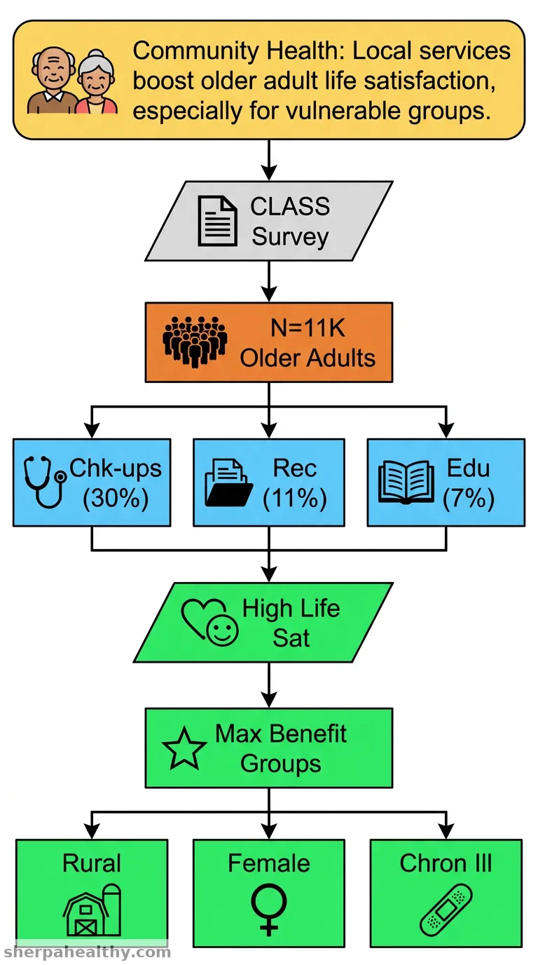 Life satisfaction among older adults in China: who gains more from community-based health services?