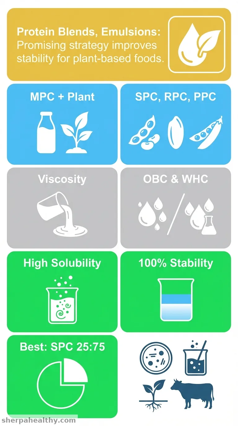 Emulsification Properties of Plant and Milk Protein Concentrate Blends.