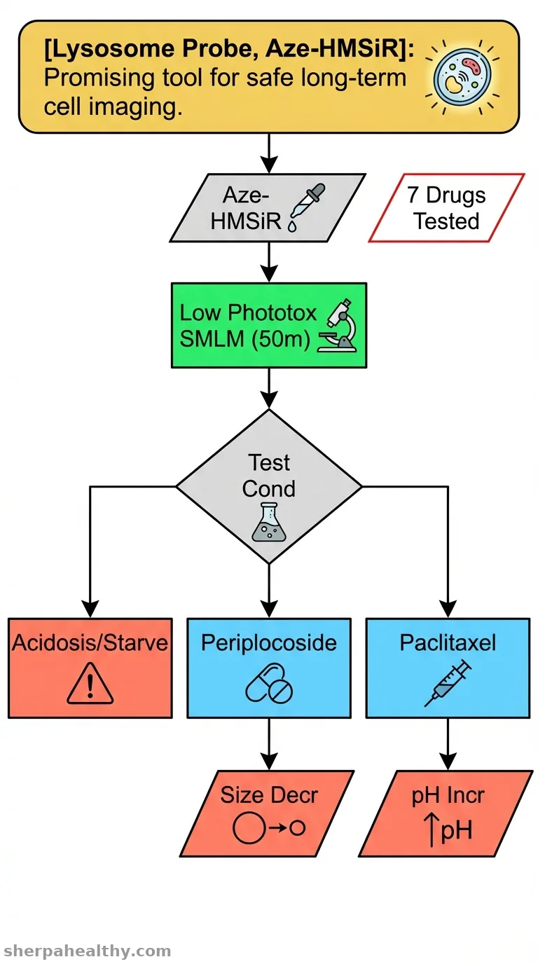 Whole-Cell Lysosome SMLM Imaging as Indicators for Functional Diagnostics with a Low-Phototoxic Spontaneously Blinking Probe.
