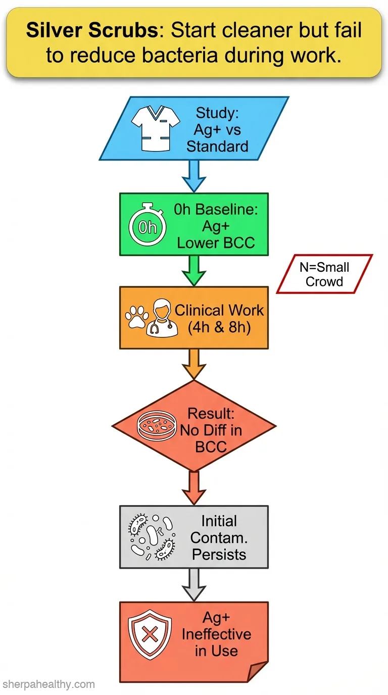The effect of silver impregnation of surgical scrub suits on surface bacterial contamination.