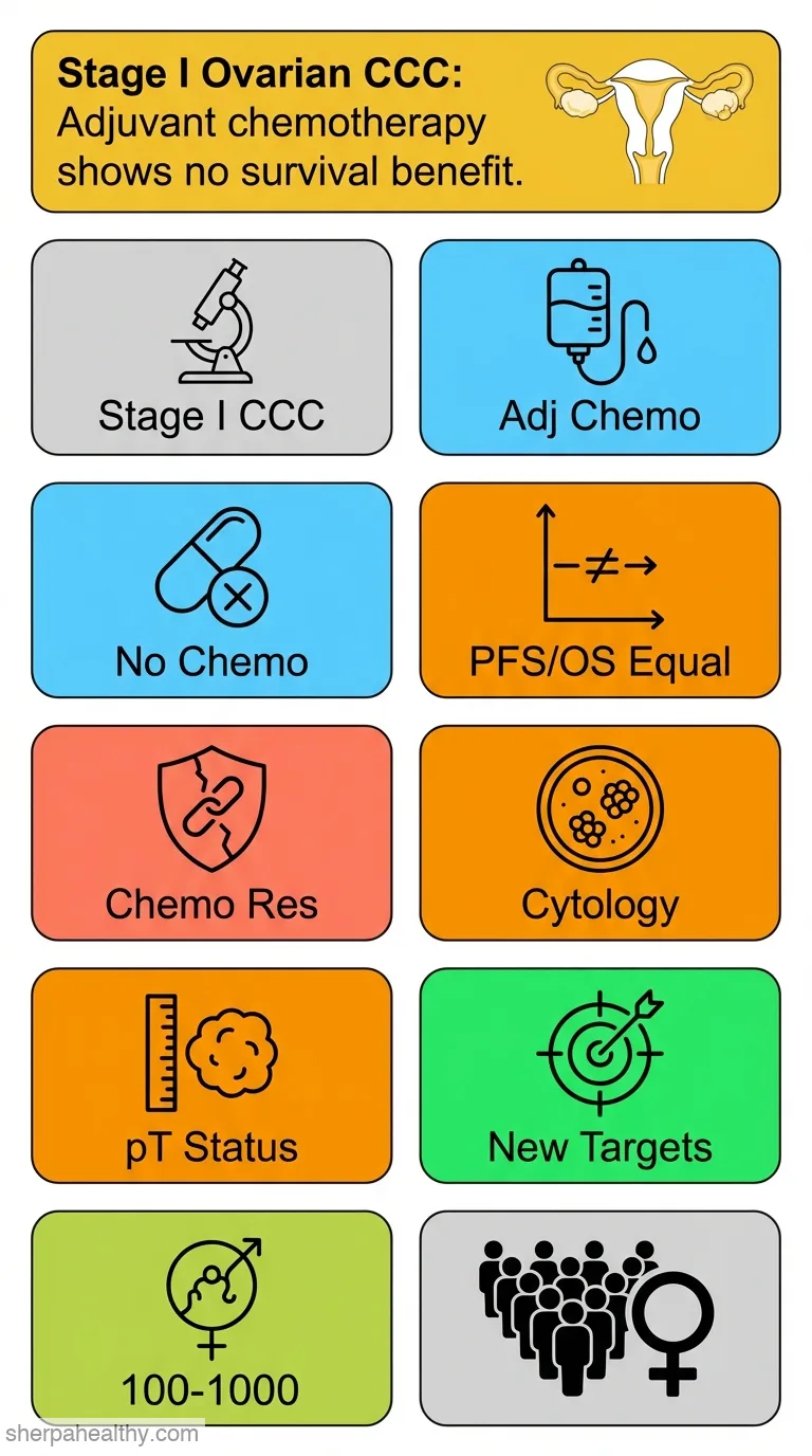 Less impact of adjuvant chemotherapy for stage I clear cell carcinoma of the ovary: a retrospective Japan Clear Cell Carcinoma Study.