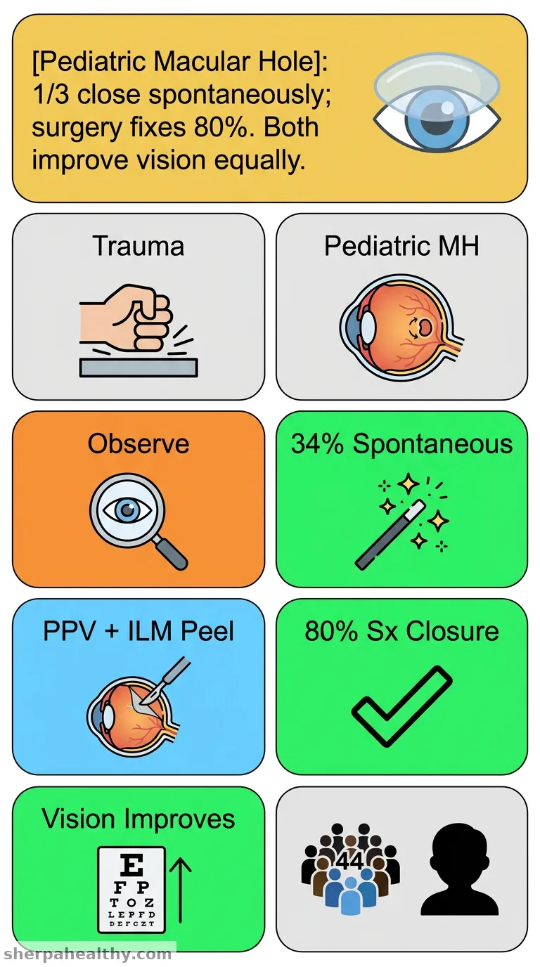 Traumatic Macular Hole in Children: Characteristics, Management and Outcomes.