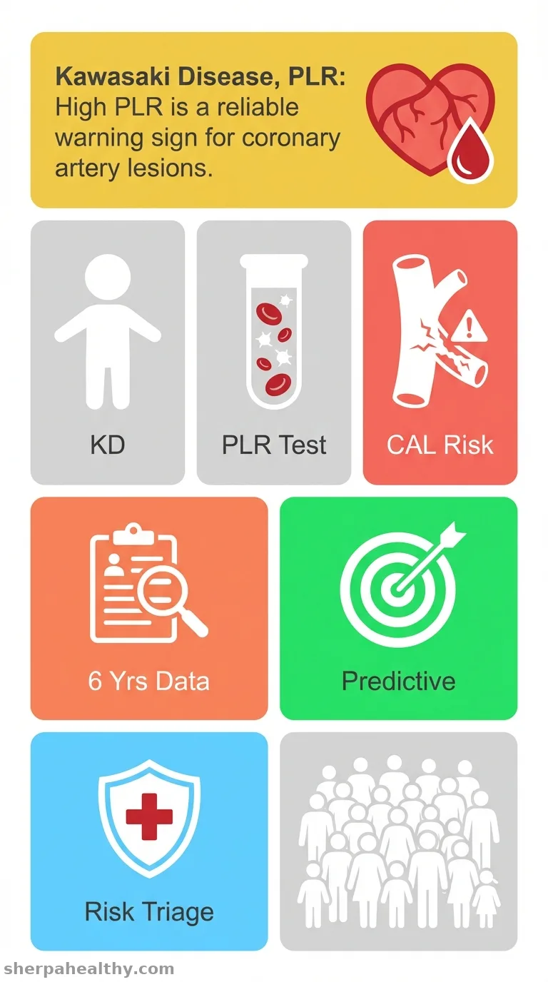 Assessing the prognostic significance of platelet-to-lymphocyte ratio (PLR) for coronary artery lesions in Kawasaki disease.