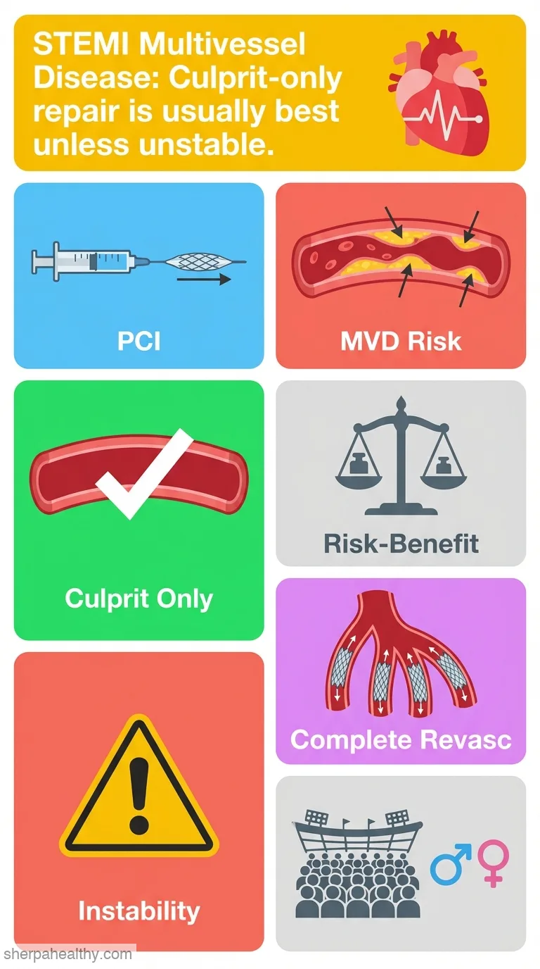 Management of multivessel coronary disease after ST-elevation myocardial infarction treated by primary coronary angioplasty.