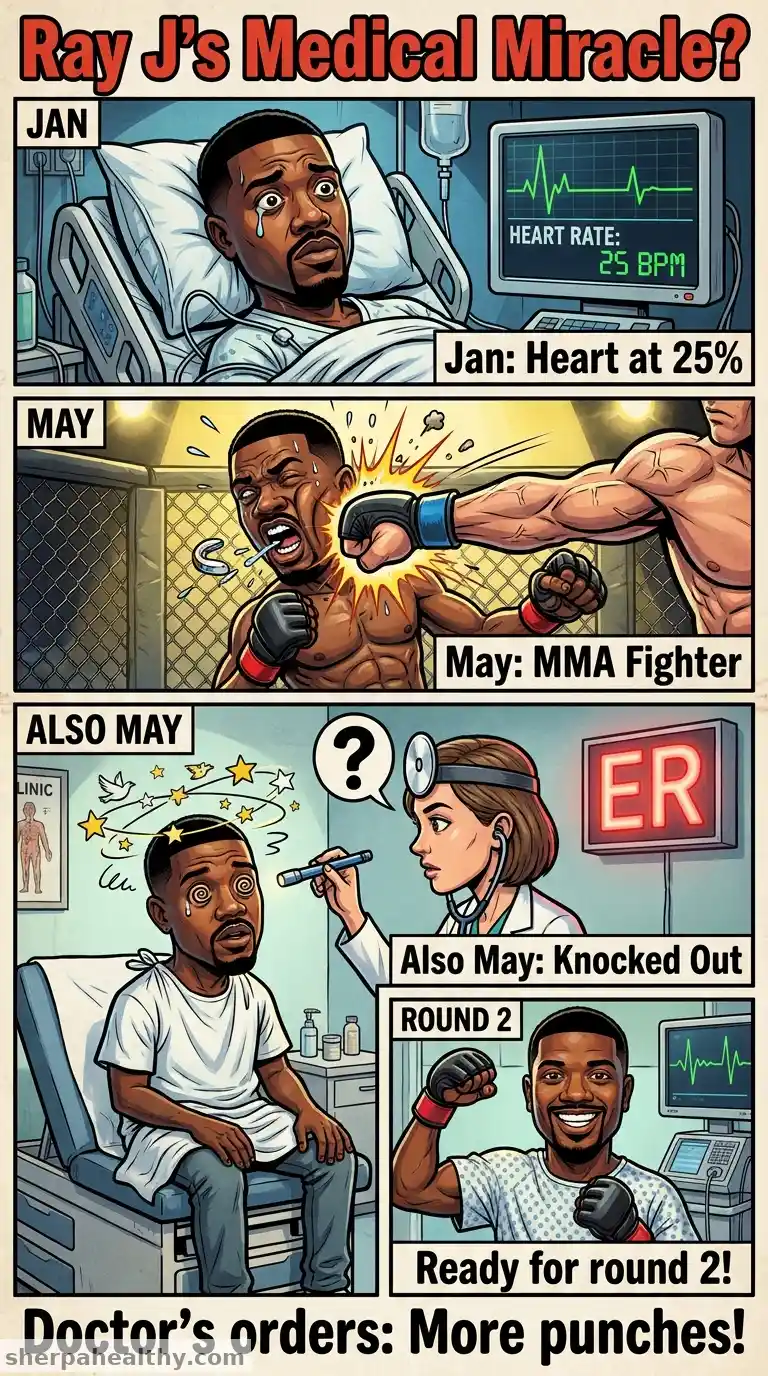 Ray J Rushed BACK To Hospital … Days After Getting KO’d At Boxing Match!!