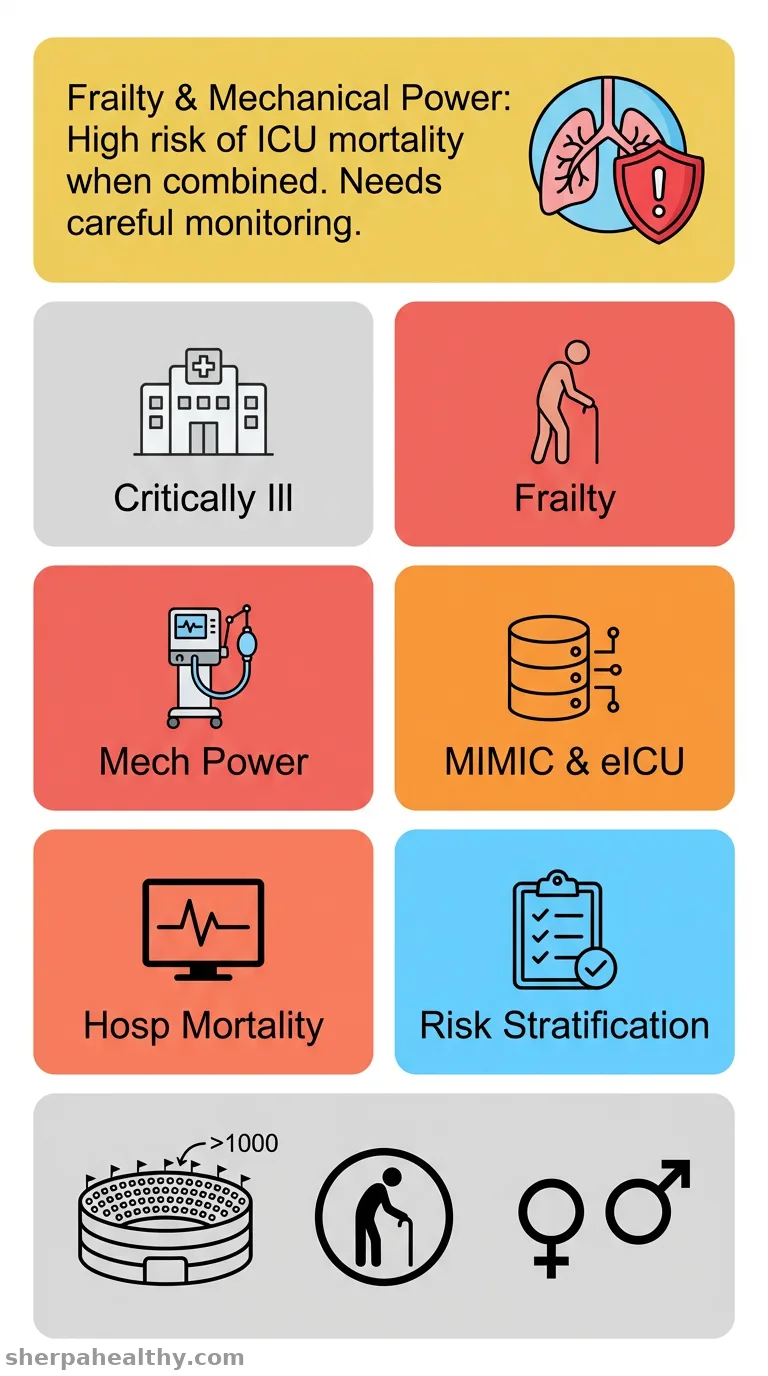The association of frailty and mechanical power with hospital mortality in critically ill patients: a retrospective study based on the MIMIC-IV and eICU database.