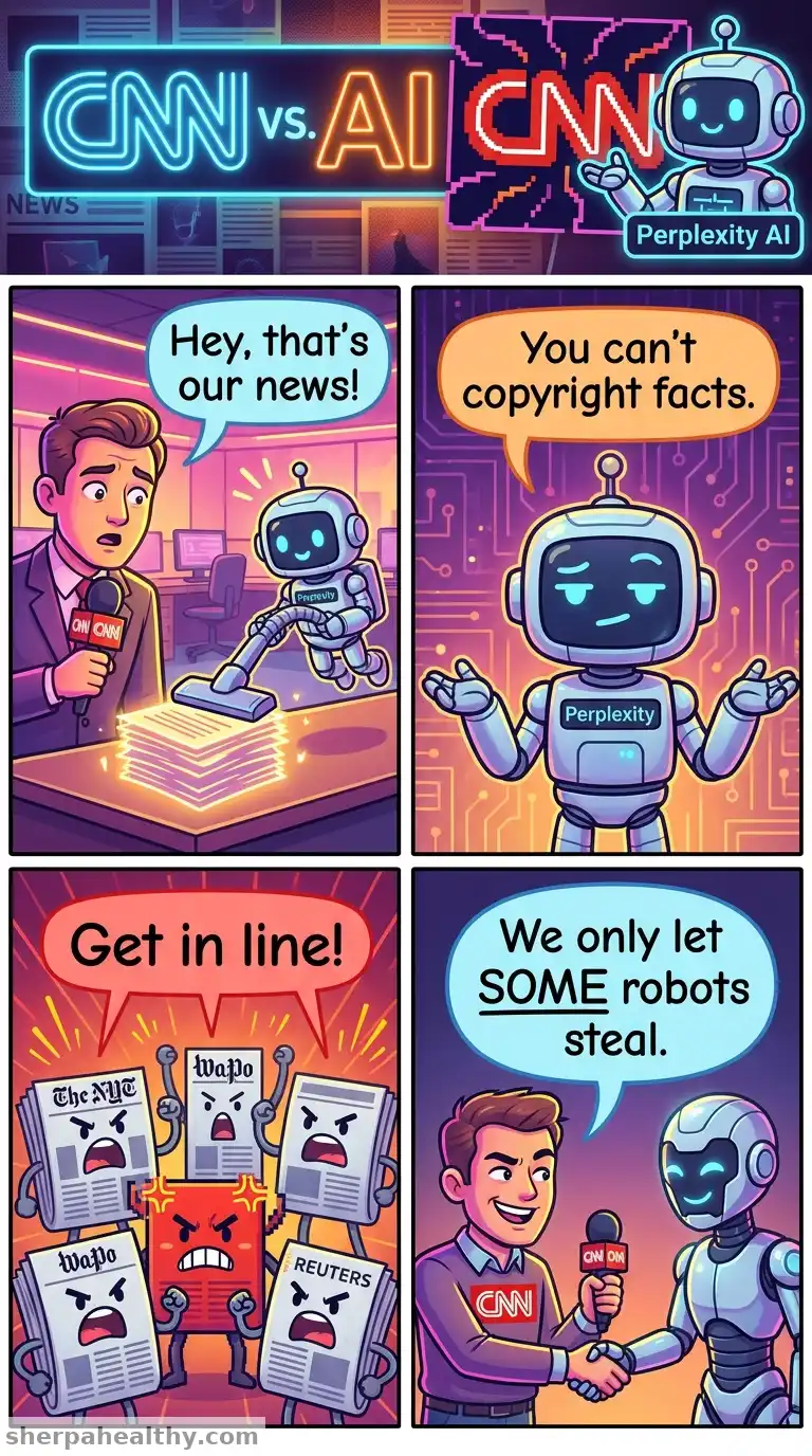 CNN sues AI company Perplexity for doing what AI does