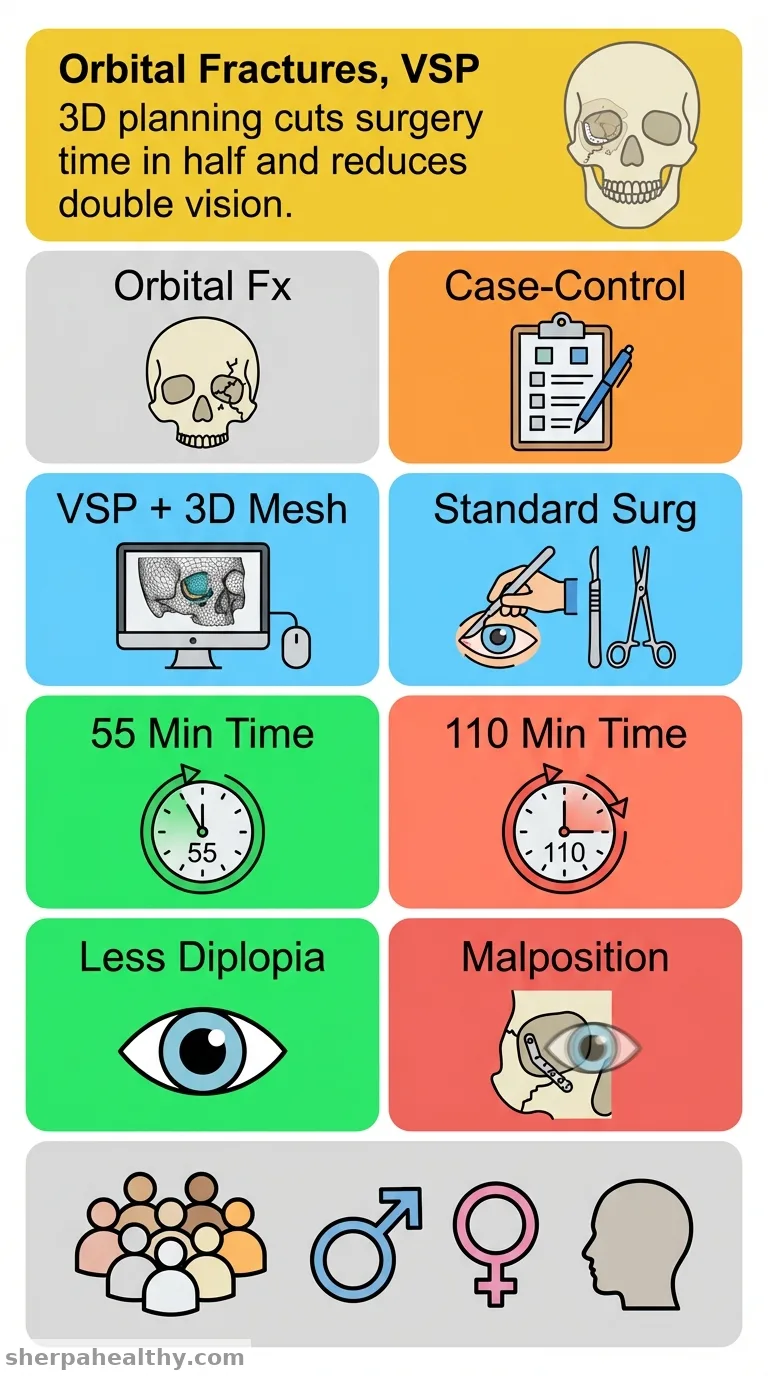Virtual surgical planning and 3D custom-made implants in the management of orbital floor fractures: A case control study.