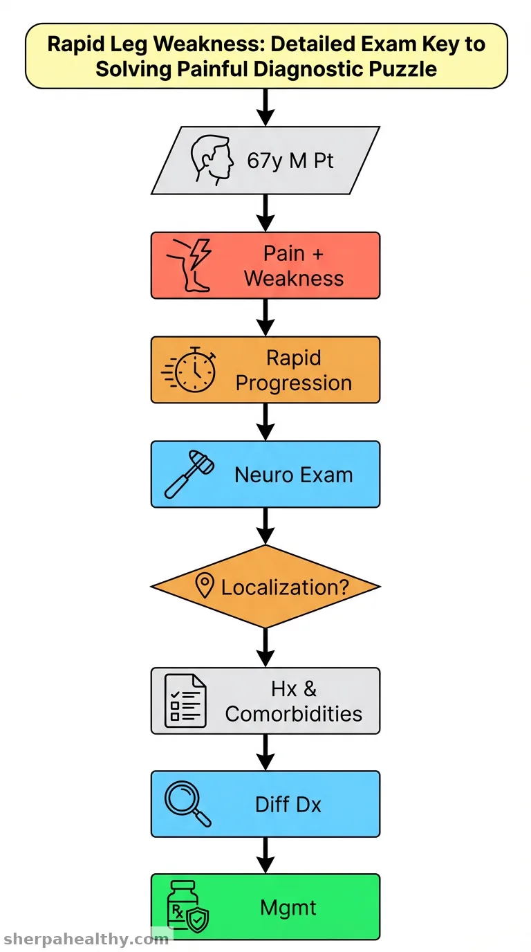 Clinical Problem Solving: A 67-year-old Man With Painful Leg Weakness and Difficulty Walking.