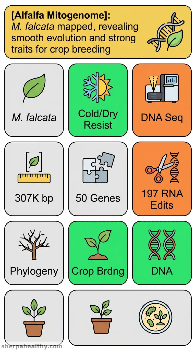 Complete mitochondrial genome of Medicago sativa ssp. falcata (Papilionoideae, Fabaceae): characterization and phylogenetic analysis.