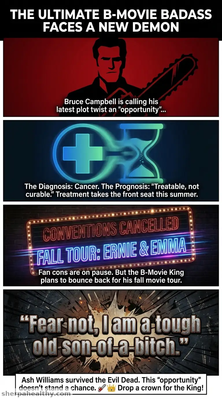 ‘Evil Dead’ Star Bruce Campbell Reveals “Treatable Not Curable” Cancer Diagnosis