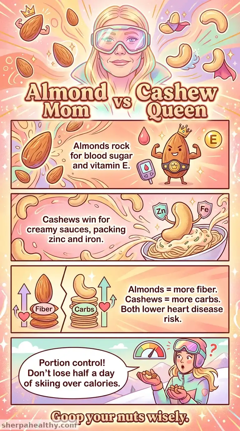 Almonds Vs. Cashews: Which Is Better for You? Dietitians Explain
