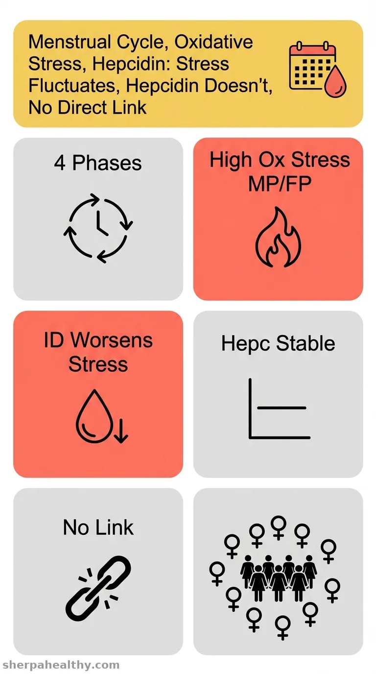 Fluctuations and interrelationship of oxidative stress and hepcidin during the menstrual cycle.