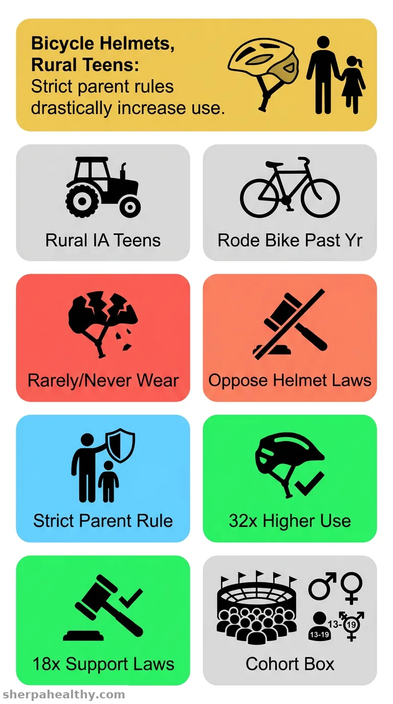 Rural adolescent attitudes and use of bicycle helmets in Iowa.