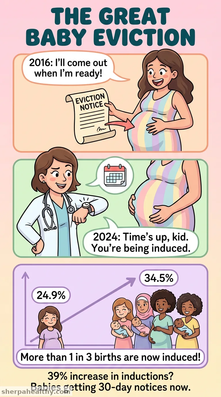 Increase in Labor Induction Rates Seen From 2016 to 2024