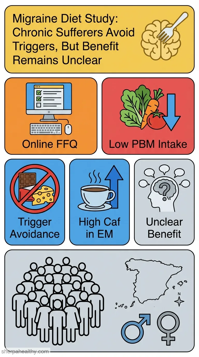 An Assessment of the Dietary Habits of Individuals with Migraine Living in Spain: An Exploratory Observational Cross-Sectional Pilot Study.