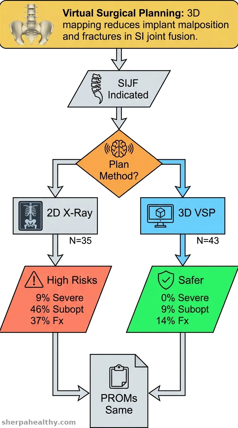 The effect of 3D virtual surgical planning in sacroiliac joint fusion.