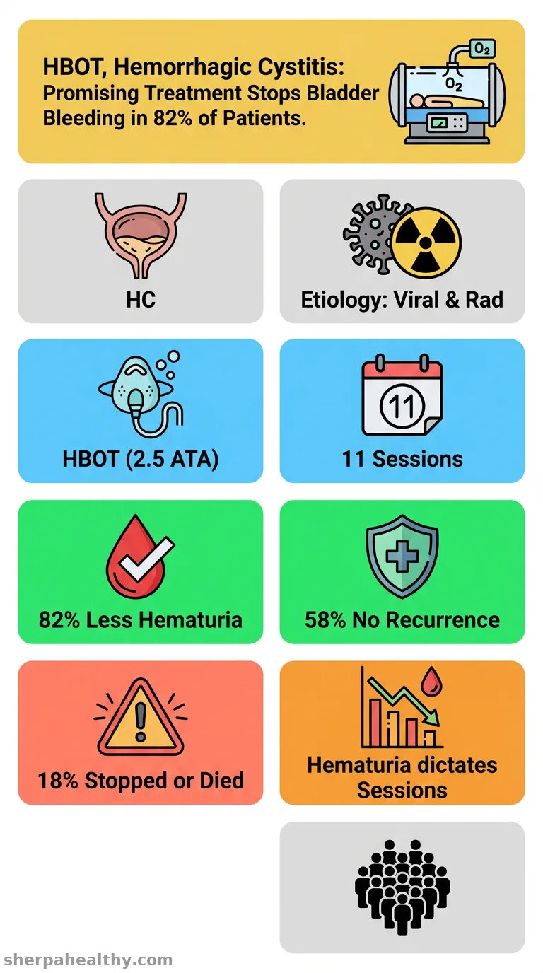 Hyperbaric Oxygen Therapy for Patients With Viral or Radiation-Induced Hemorrhagic Cystitis.