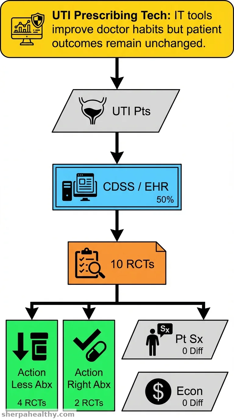 The effects of information technology interventions for optimizing antibiotic prescribing in urinary tract infections: a systematic review.