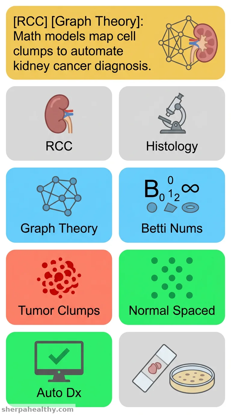 Graph-theoretic characterization of nuclear spatial organization in renal cell carcinoma images.