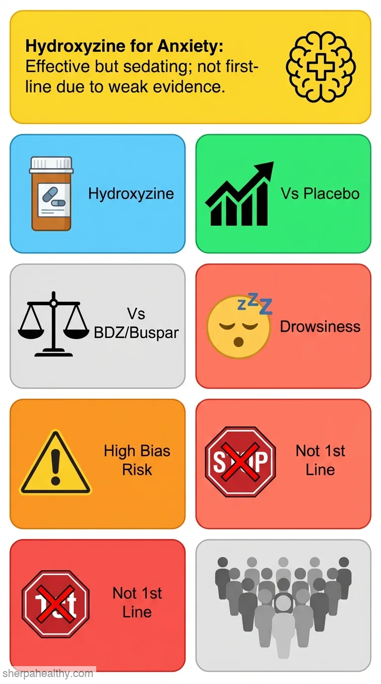 Hydroxyzine for generalised anxiety disorder.