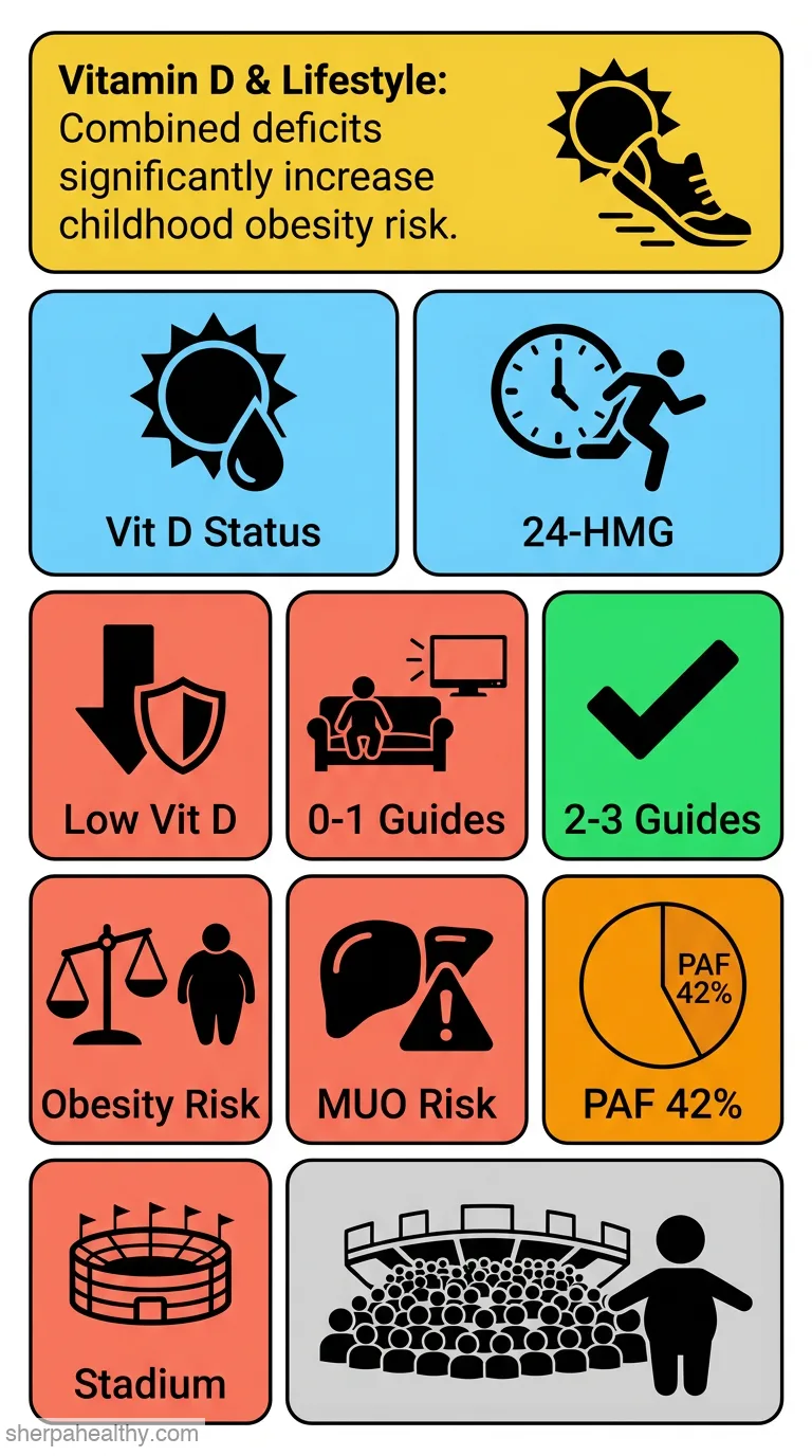 The Associations of Vitamin D Status and Lifestyle Behaviors with General Obesity and Metabolically Unhealthy Obesity in Chinese Children and Adolescents.