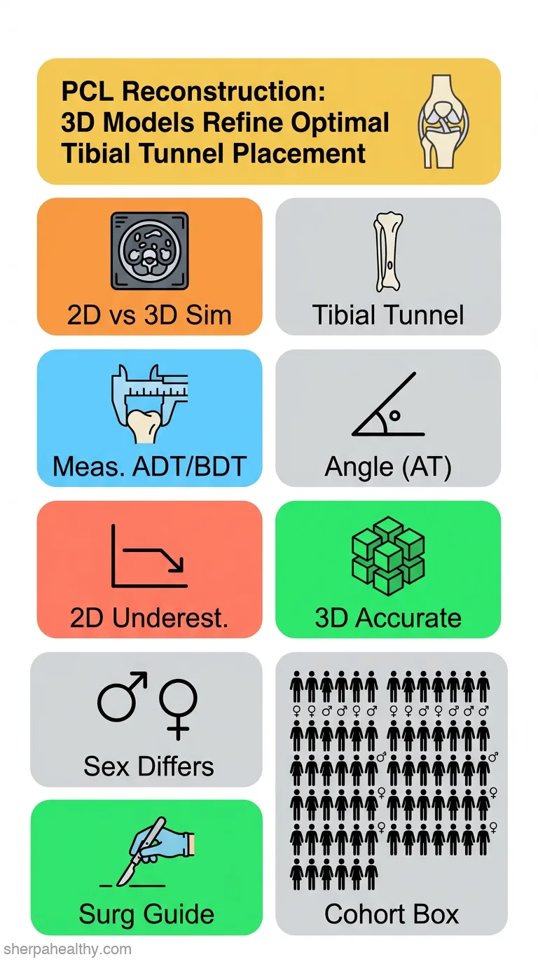 What Is the Optimal Position of Low Tibial Tunnel in Transtibial Posterior Cruciate Ligament Reconstruction? A Quantitative Analysis Based on 2D CT Images and 3D Knee Models.