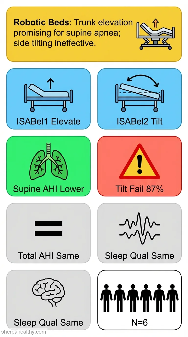 Robotic beds for the treatment of positional obstructive sleep apnea - A randomized cross-over pilot trial.