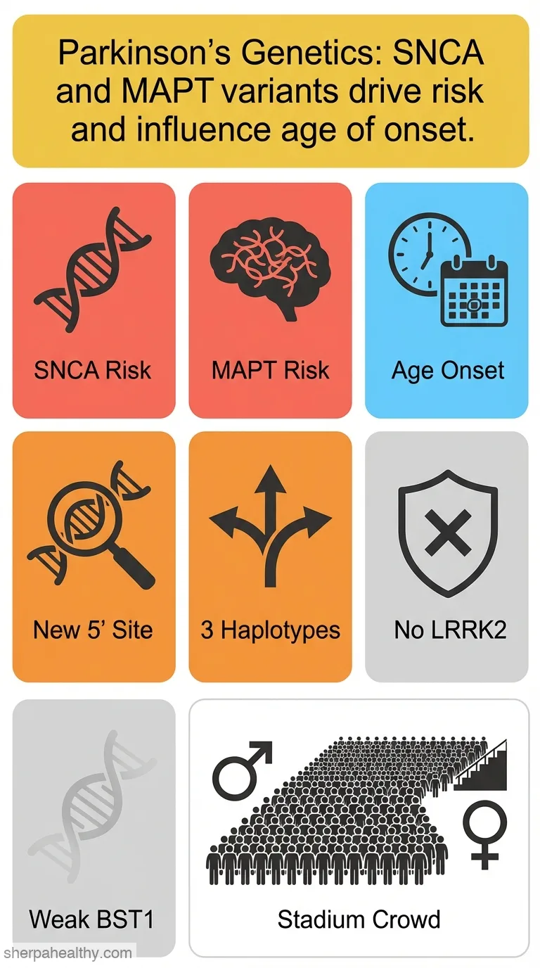 Dissection of the genetics of Parkinson's disease identifies an additional association 5' of SNCA and multiple associated haplotypes at 17q21.